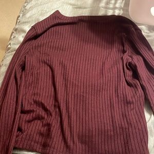 one clothing sweater maroon